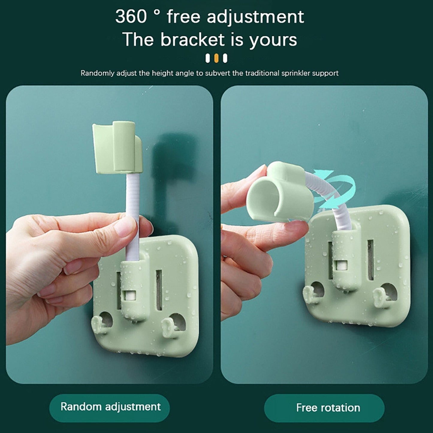 Portable Shower Universal Adjustable Shower Stand With Hook. - Duvera