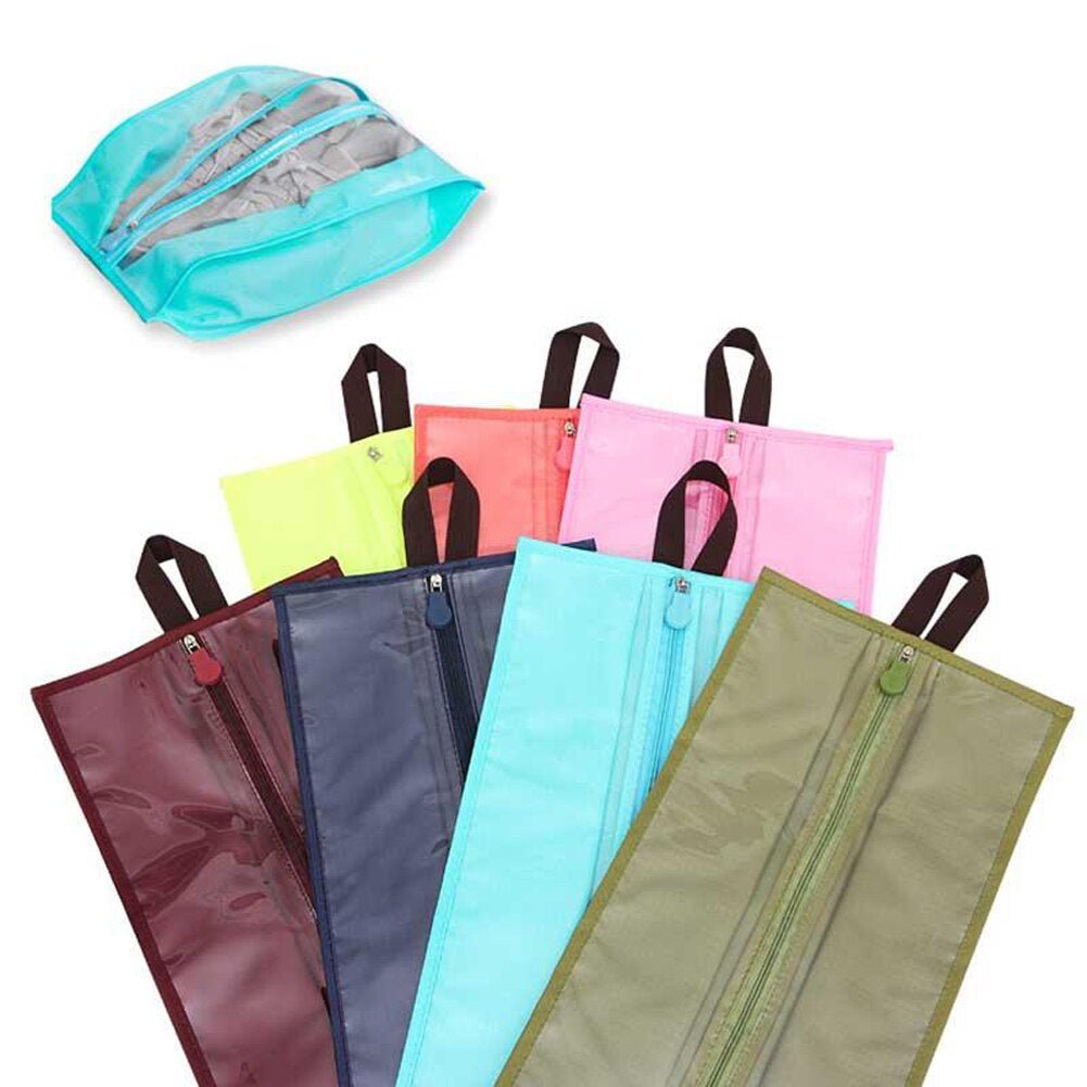 Portable Travel Waterproof Transparent Shoe Pouch. - Duvera