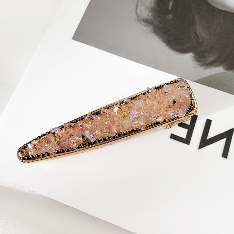 Rhinestone Shiny Hair Clip - Duvera