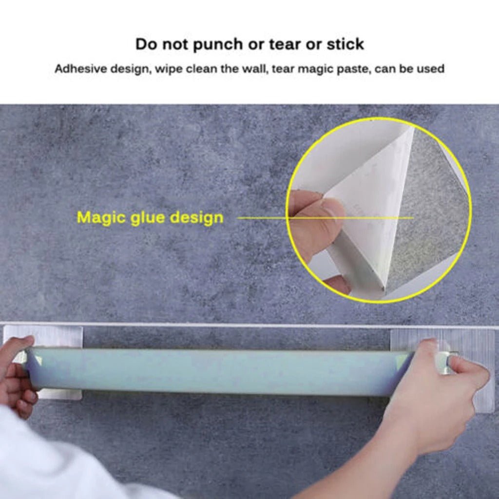 Self - Adhesive Plastic Towel Holder - Duvera