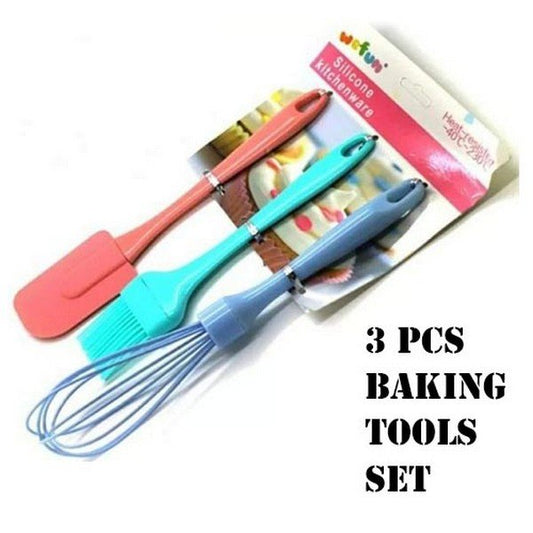 Silicone 3 Pcs Baking Tools Set. - Duvera