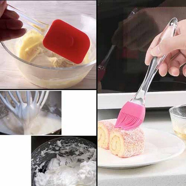 Silicone 3 Pcs Baking Tools Set. - Duvera