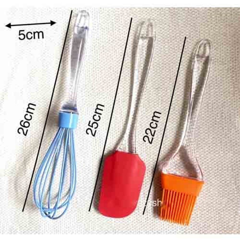 Silicone 3 Pcs Baking Tools Set. - Duvera