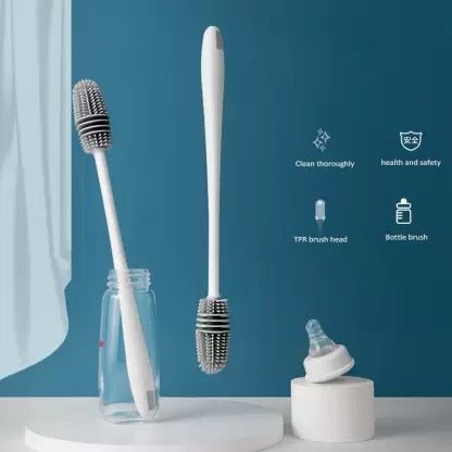 Silicone Long Handle Bottle Cleaning Brush - Duvera