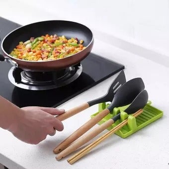 Spatula Spoon and Lid Holders with 4 Slots - Duvera