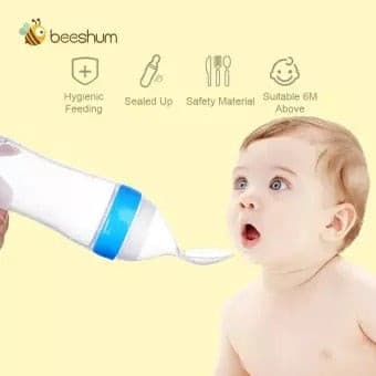 Squeeze Baby Feeder with Spoon - Duvera