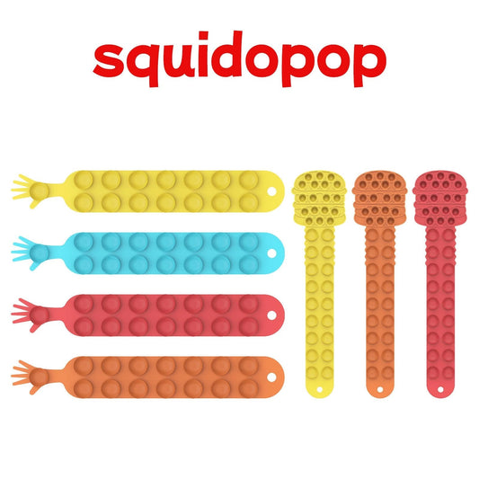 Squidopop Stress Relief Toys Sensory Silicone Sheet. - Duvera