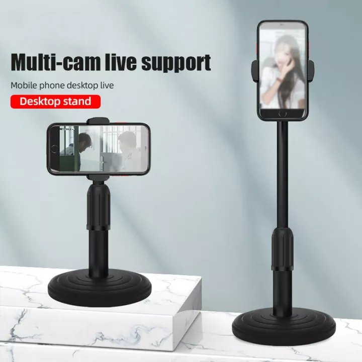 Stand Holder For Phone, Clip Bracket Table Cell Phone Support Holder Mount For Live Broadcast - Duvera
