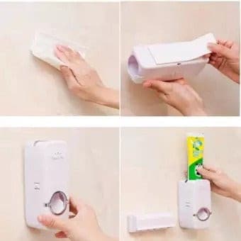 Toothpaste Dispenser & Brush Holder Set - Duvera