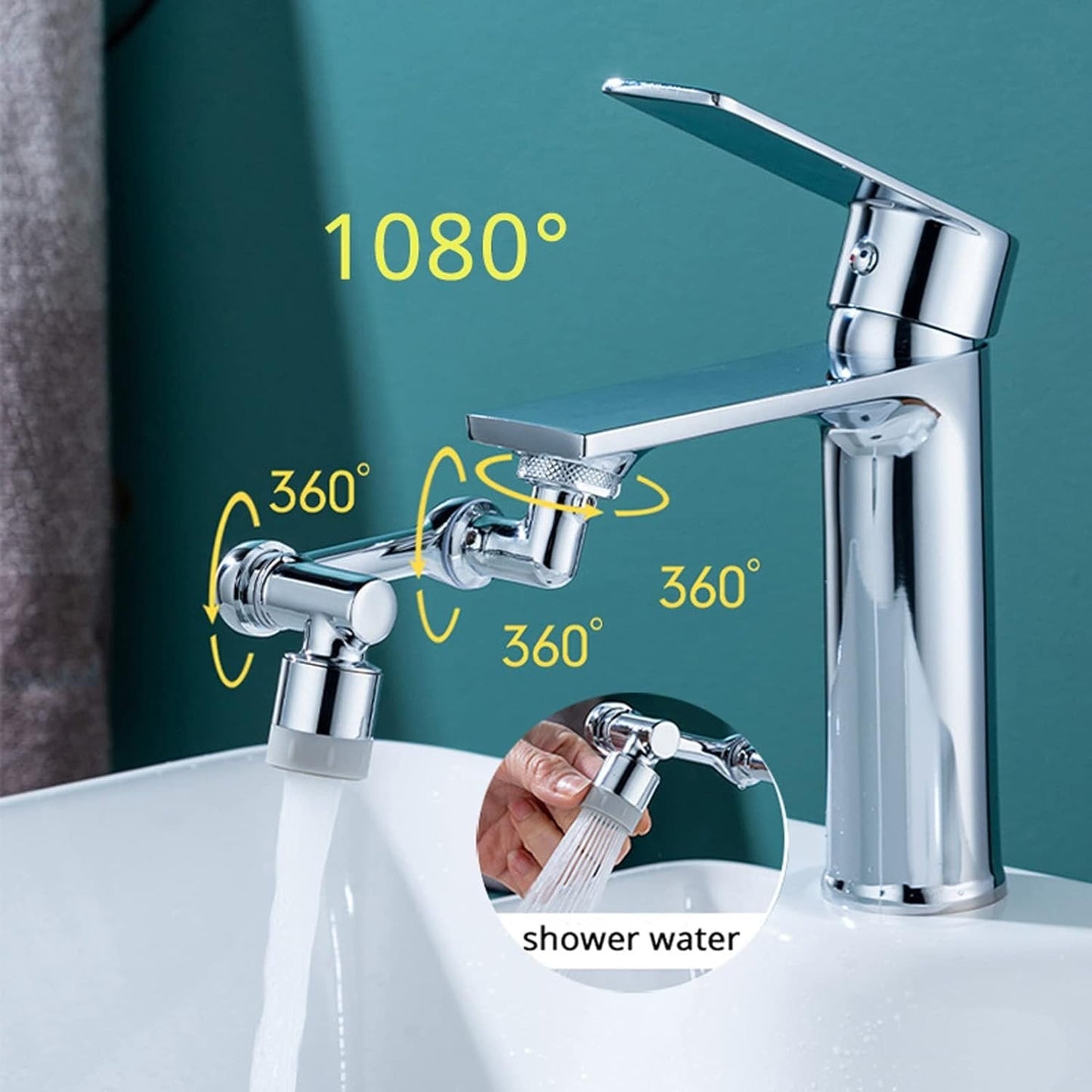 Universal Rotating Splash Filter Faucet - Duvera