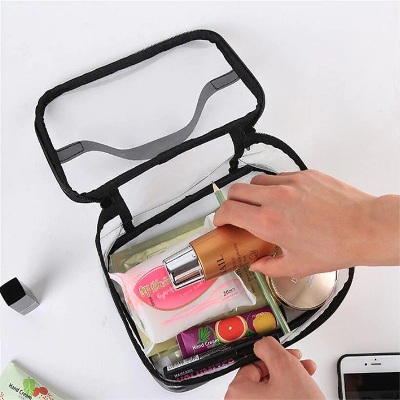 Waterproof Transparent PVC Bath Cosmetic Bag. - Duvera