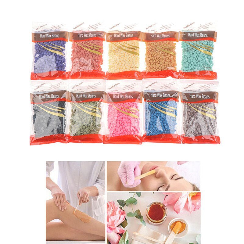 Wax Beans Depilatory Hot Film Wax Pellet Removing Unisex Hair Removal (100mg) - Duvera