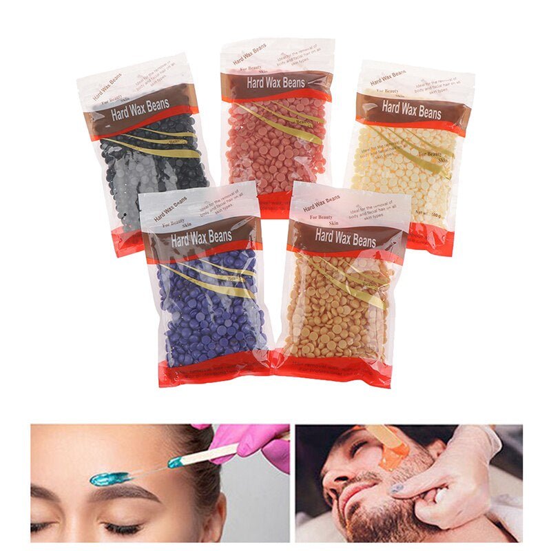 Wax Beans Depilatory Hot Film Wax Pellet Removing Unisex Hair Removal (100mg) - Duvera