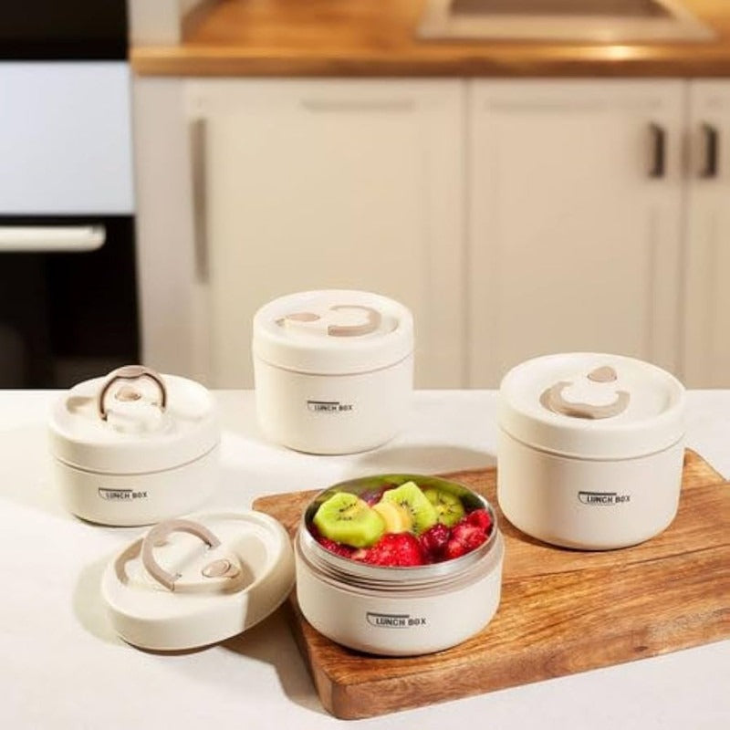 4PCs Stainless Steel Heat Insulated Boxes