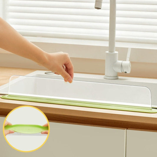 Acrylic Sink Water Splash Guard With Suction