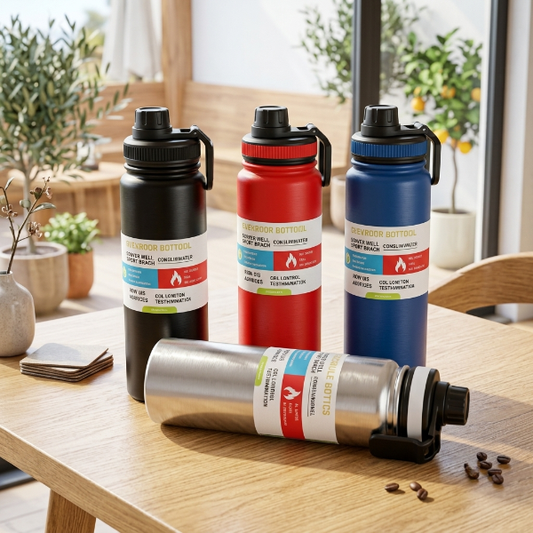 Portable Stainless Steel Sports Water Bottle 1000ML
