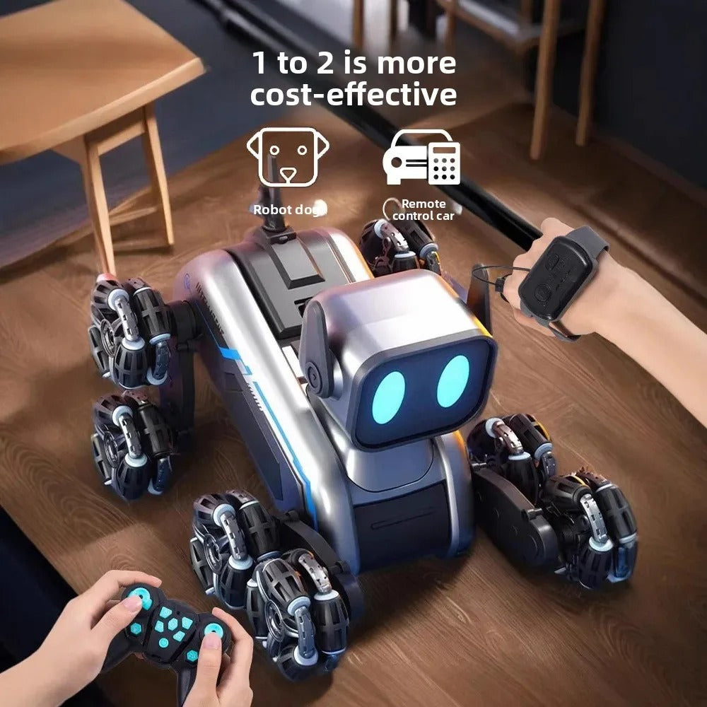 Remote & Watch Control Stunt Spray Robot Car