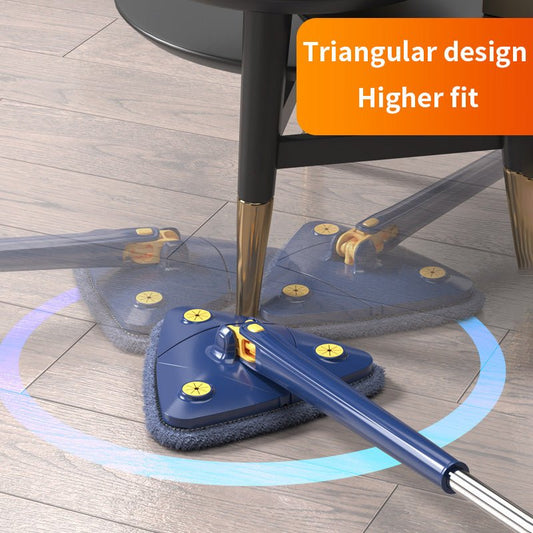 360° Rotatable Adjustable Cleaning Triangle Mop Multipurpose Cleaning Brush. - Duvera