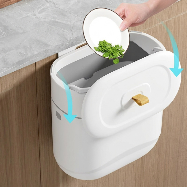 Mini Wall-Mounted Kitchen Trash Bin
