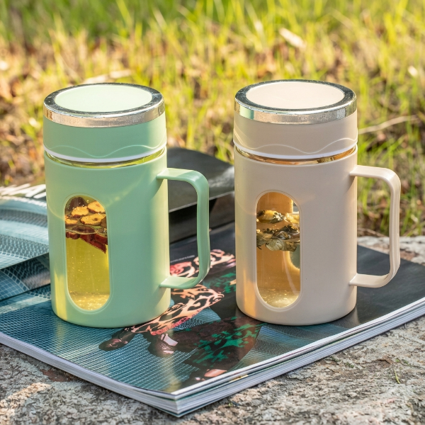 Elegant Double Layer Glass Mug 500ML