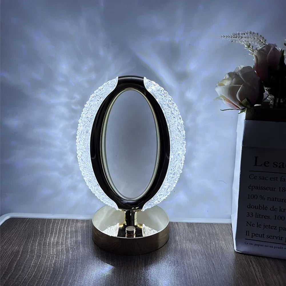 Rechargeable Crystal Touch Dimming Night Lamp