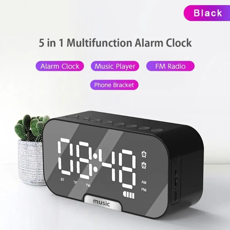 Wireless BT Speaker Digital Alarm Clock