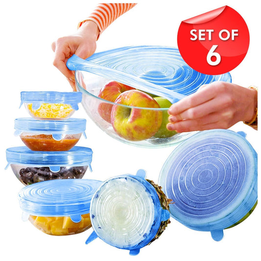 6 Pieces Silicon Lids - Duvera