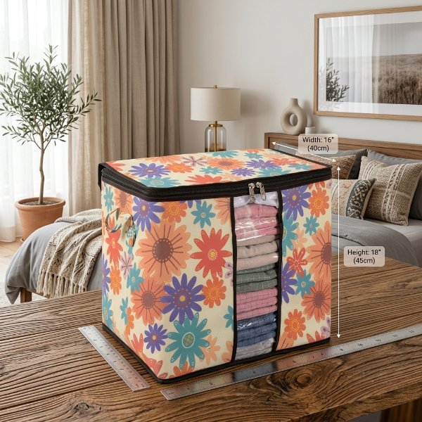 Floral Foldable Storage Organizer