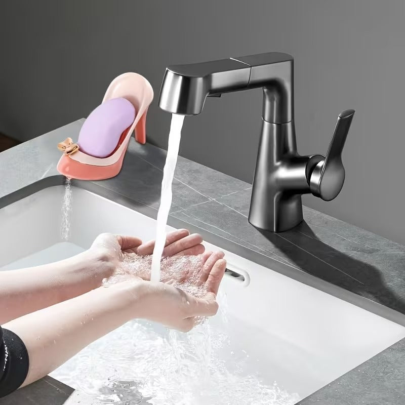 Elegant Heel Shape Drain Soap Box