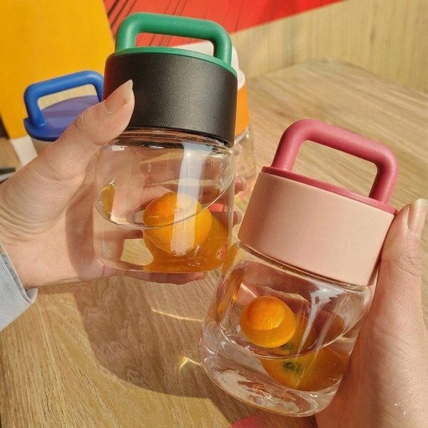 Mini Glass Water Bottle With Handle