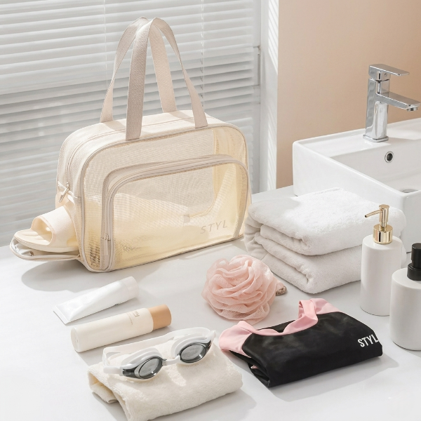 Transparent Double Layer Water-Proof Bag