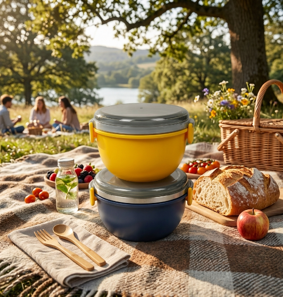 Elegant Double Layer Lunch Box