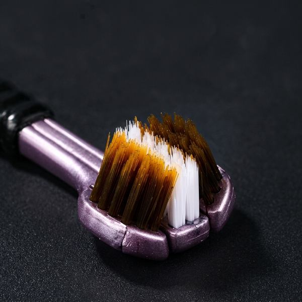 1Pcs Triple Head Soft Bristle Toothbrush