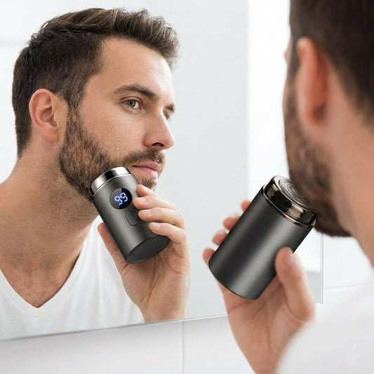 Rechargeable Mini Portable Shaver with Digital Display