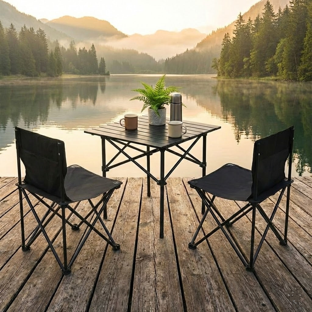 Foldable Travel Table & Chair Set