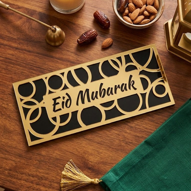 Black and Gold Acrylic Eidi Envelope
