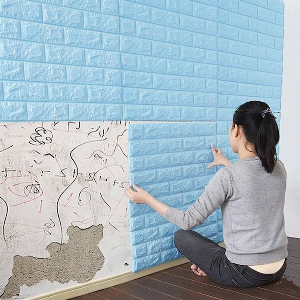 Wall Sticker Brick Sheets (30x27 Inches)