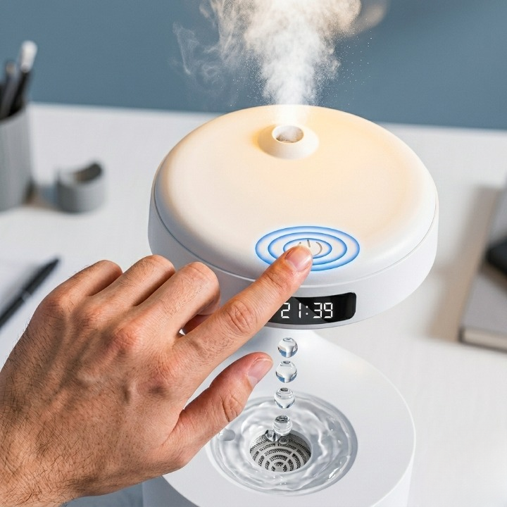Anti Gravity Air Humidifier With LED Display