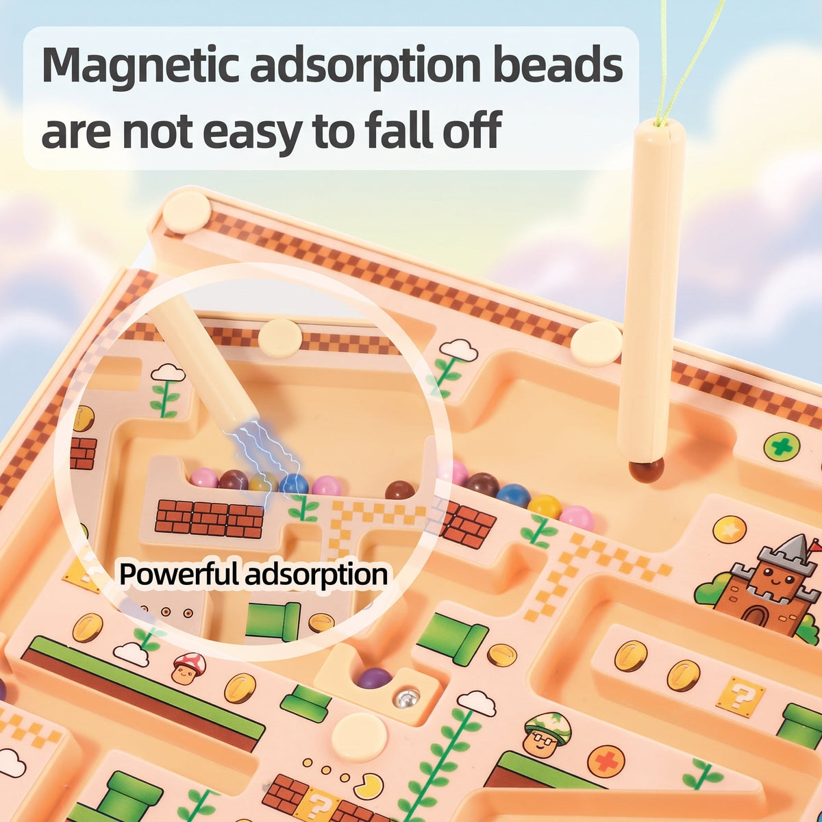 Wooden Bead Maze Puzzle Toy