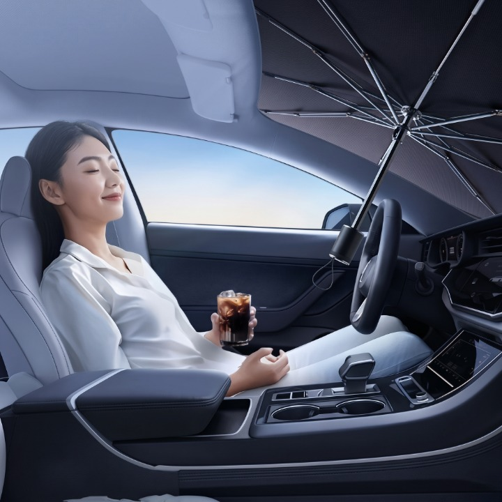 Car Foldable Windshield Sunshade Umbrella