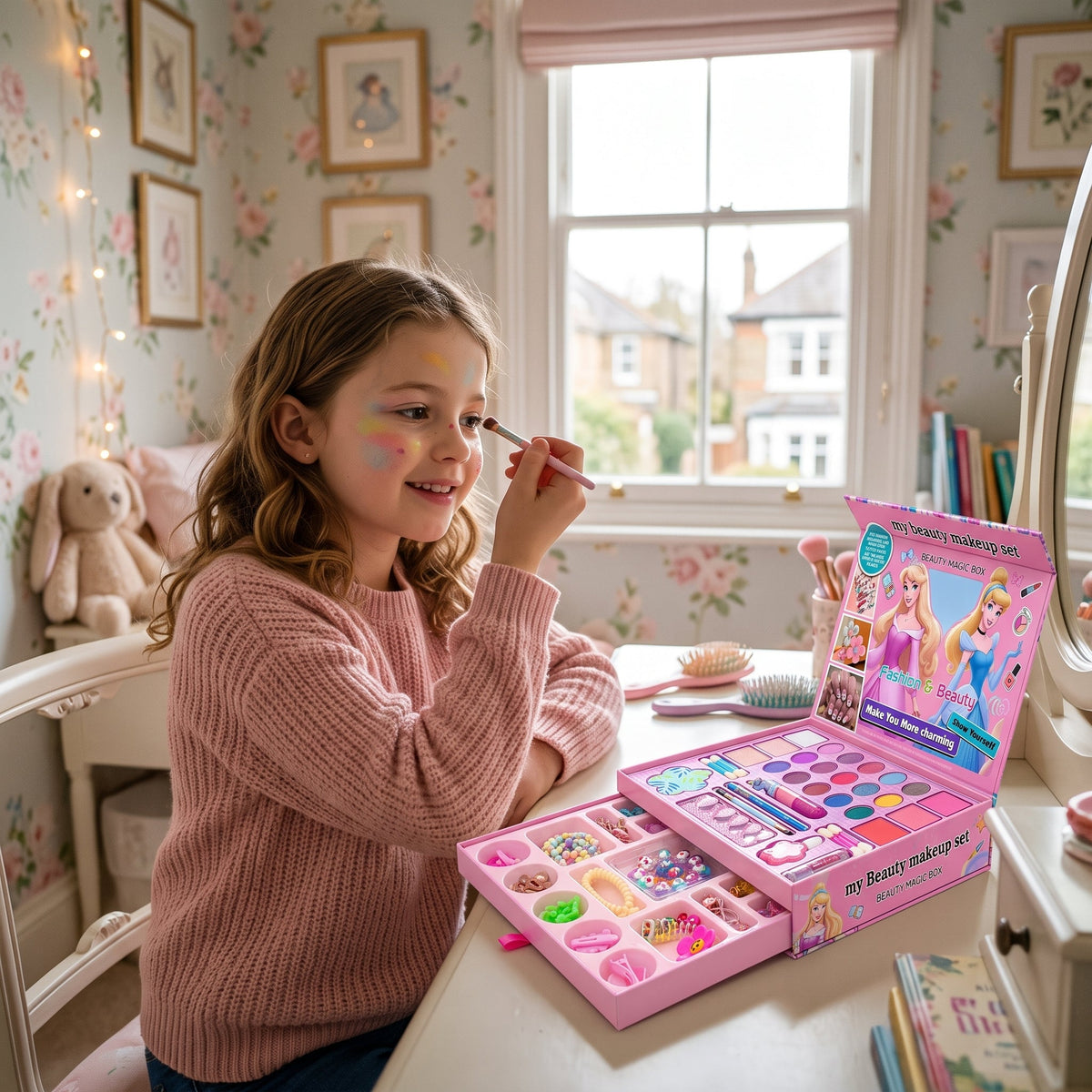 Kids Pretend Play Beauty Makeup Accessories Set