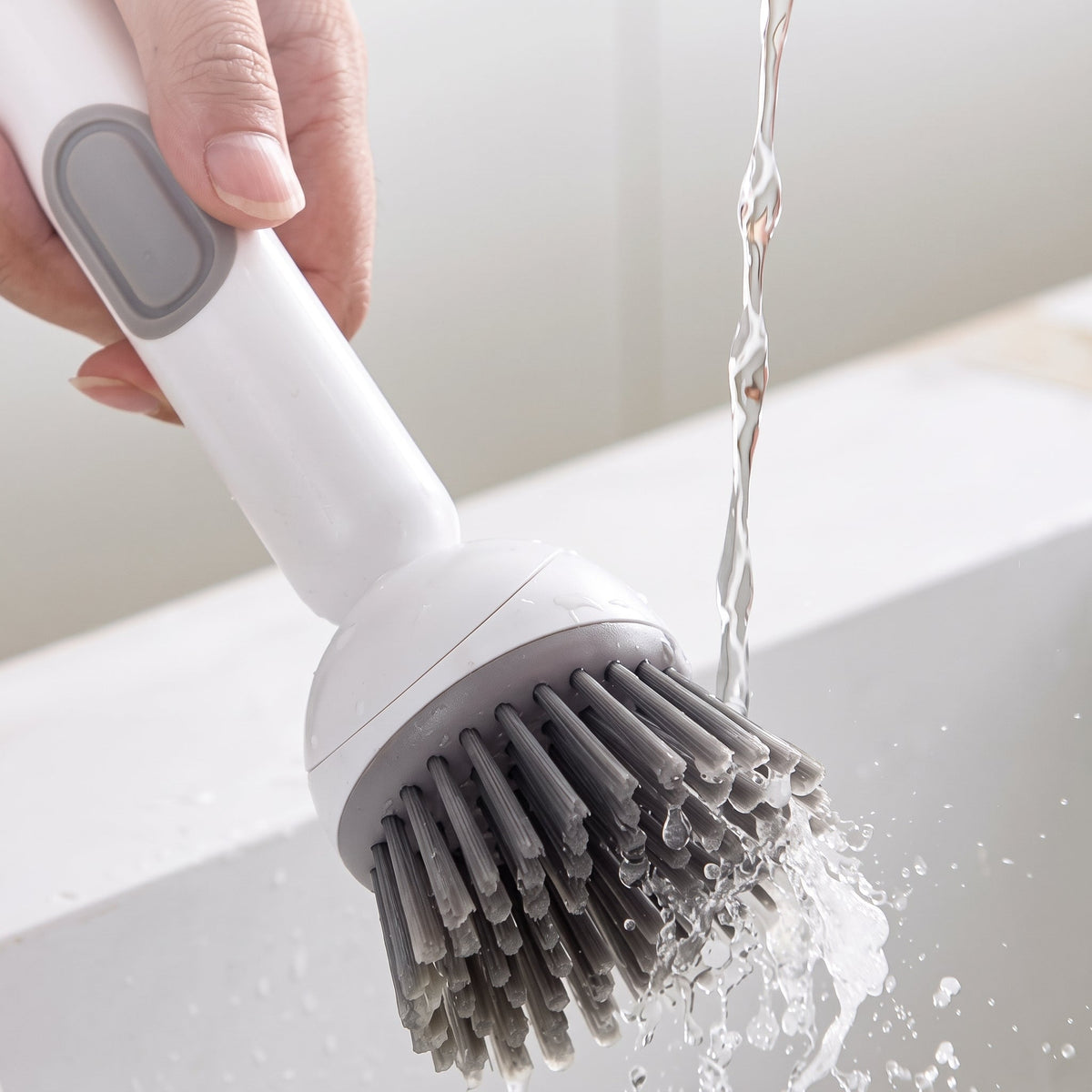 Dish Cleaning Brush With Soap Dispenser