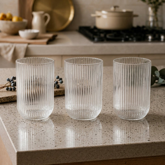 3PCs Stylish Acrylic Drinking Glass Set