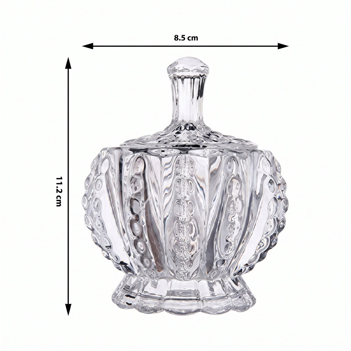Elegant Candy Glass Jar With Lid