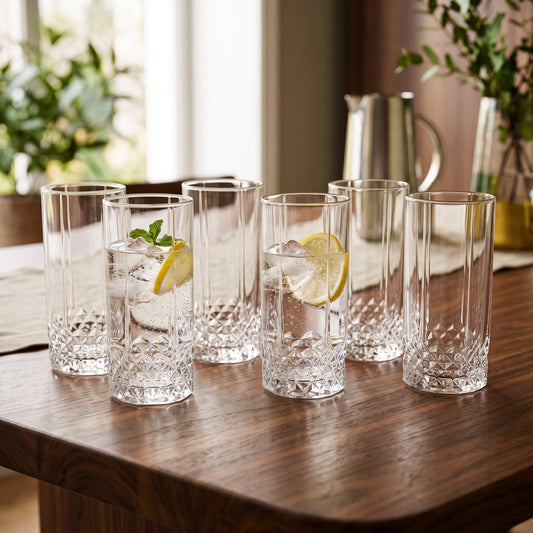 6PCs Elegant Crystal Glass Set