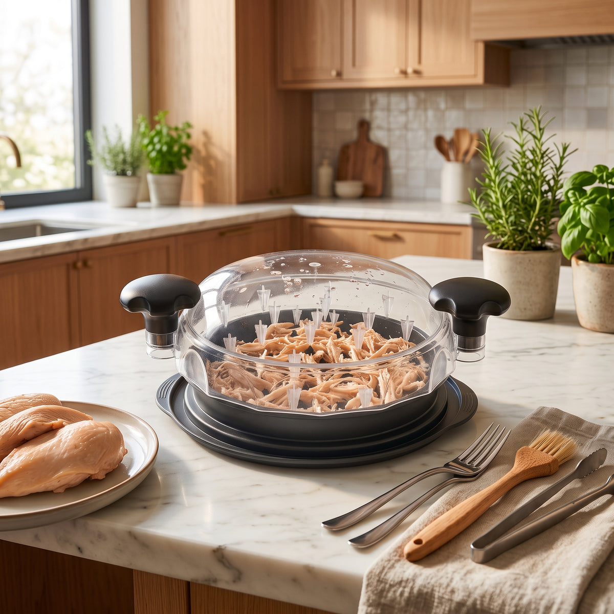 Manual Chicken Meat Shredder