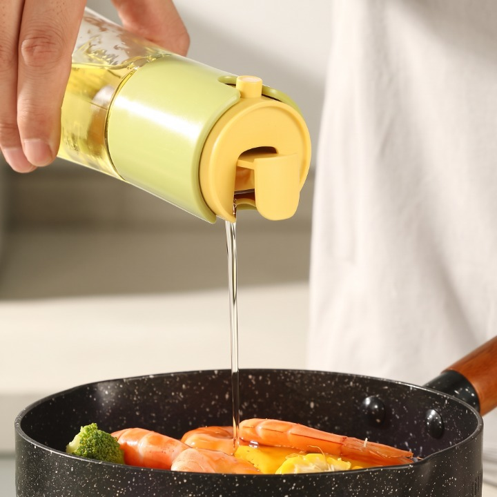 2-In-1 Oil Spray & Pour Dispenser Bottle
