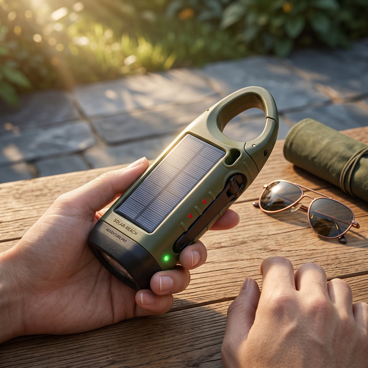 Portable Solar Hand Crank Emergency Light