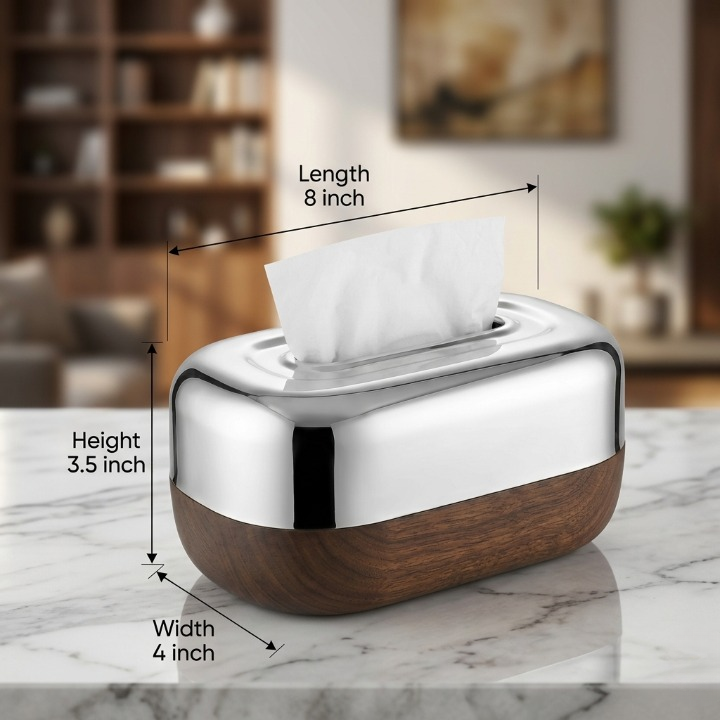 Luxury Steel Spring Tissue Box