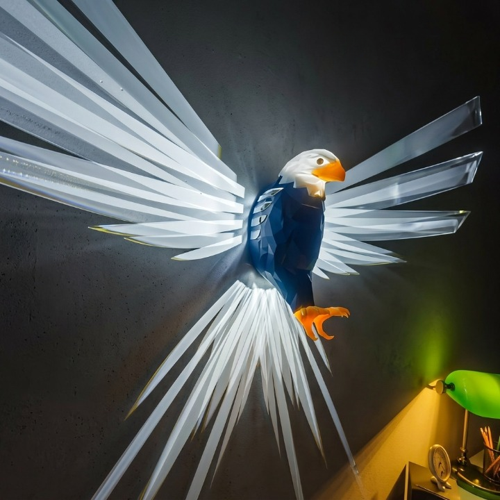 Majestic Eagle Wings Wall Lamp